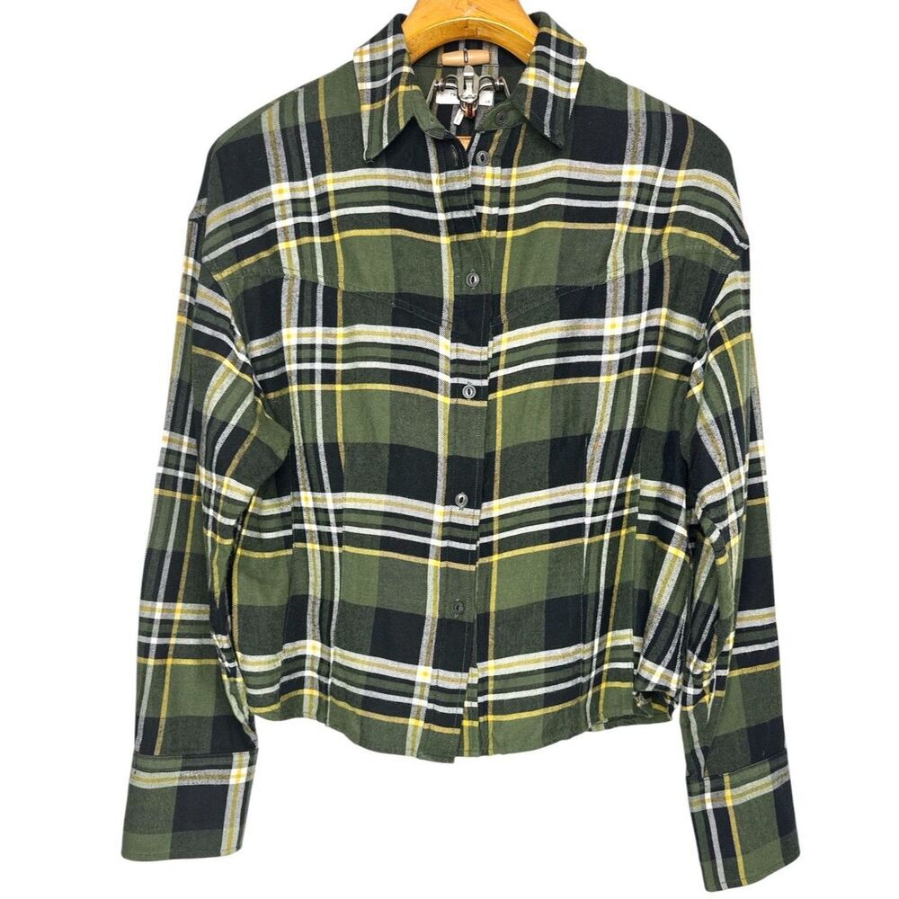 Rag & Bone Women's Iris Plaid Flannel Shirt Size: L